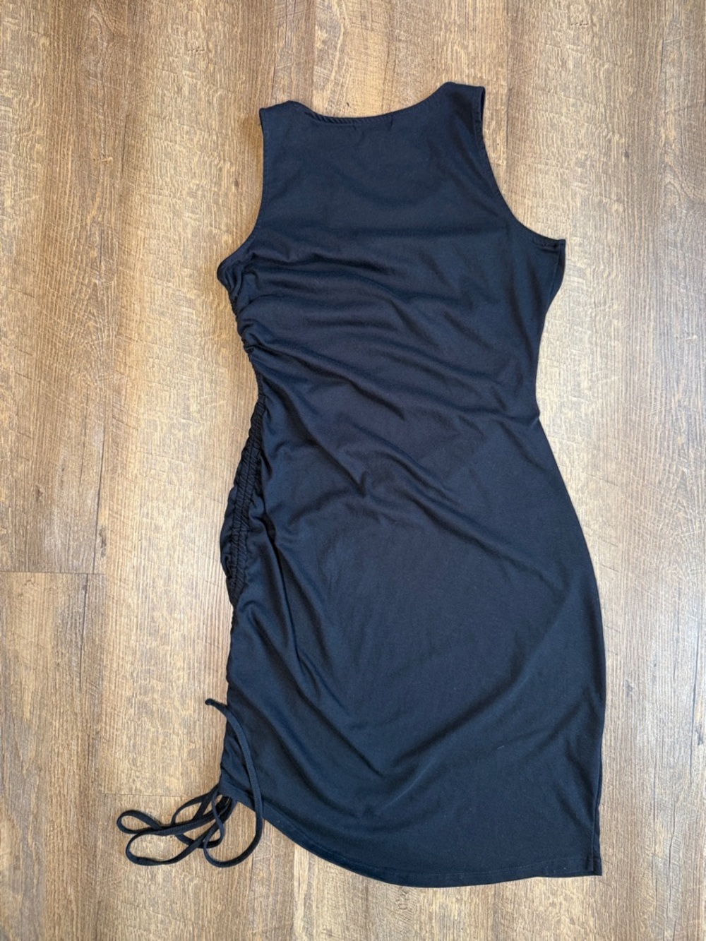 Trouvé Nordstrom Women’s Black Ruched Dress Size X-Small - Picture 7 of 9
